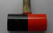 red and black polyurethane mallet